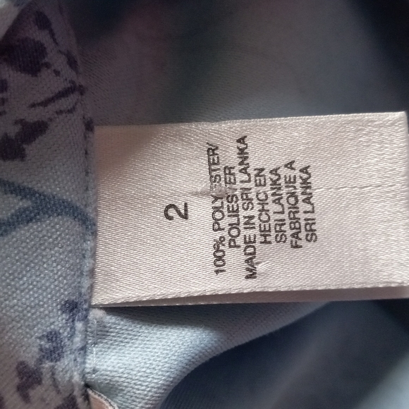 Liz Clairborne Village Sport Shirt   Blue Floral Size 2X - Picture 7 of 8